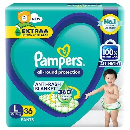 Pampers All Round Protection Pants (L) 36 count (9 - 14 kg)