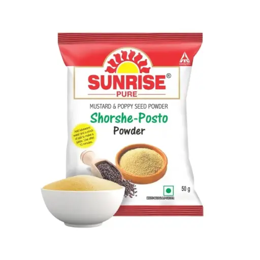 Sarisha  shorshe - pasto powder  সানরাইজ সরষে পোস্ত পাউডার 50gm