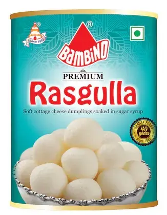 Bambino delicious Premium Soft Rasgulla Tin 1 Kg