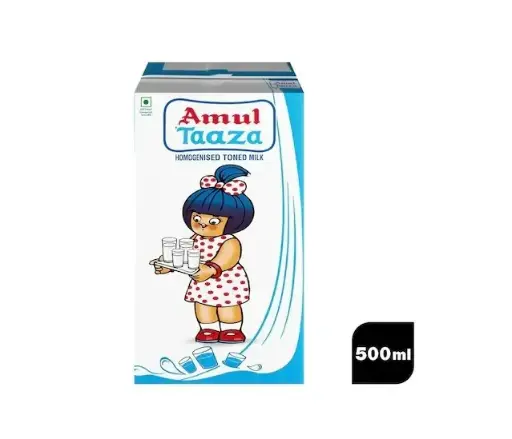 Amul Taaza Homogenised Toned Milk 500 ml